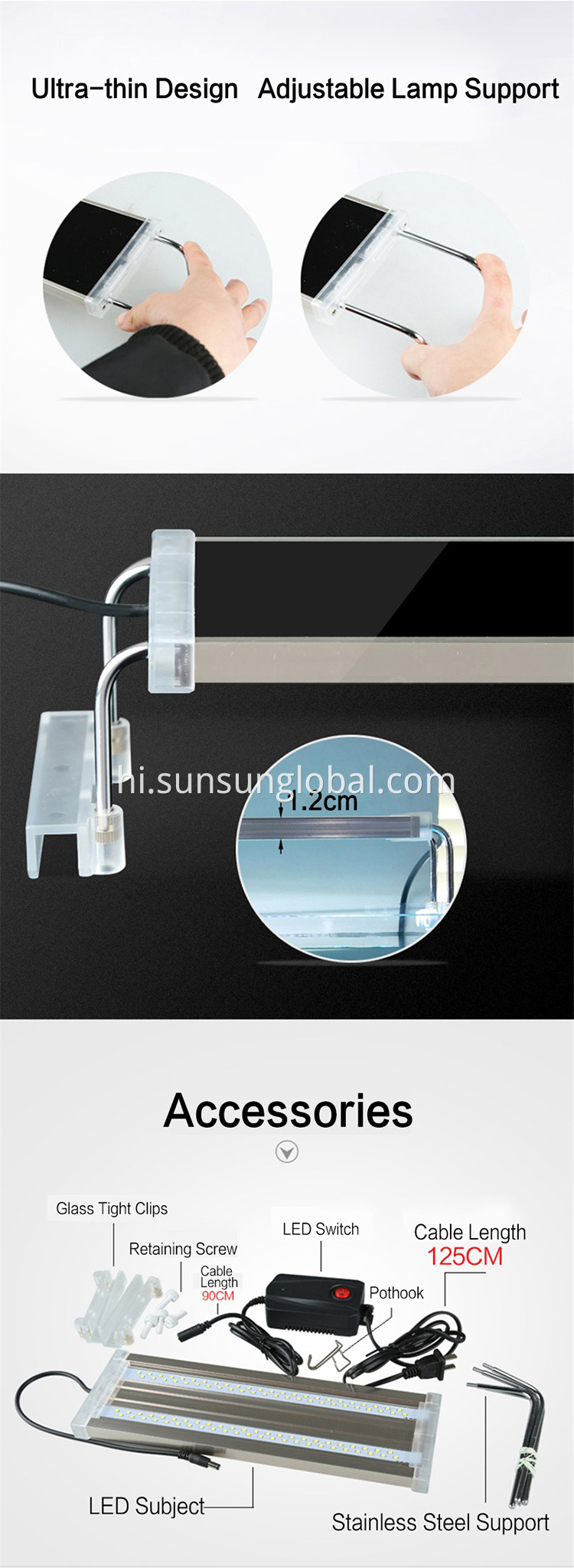 गर्म बिक्री सुरक्षित रूप से पूर्ण स्पेक्ट्रम एलईडी एक्वेरियम लाइट फिलीपींस